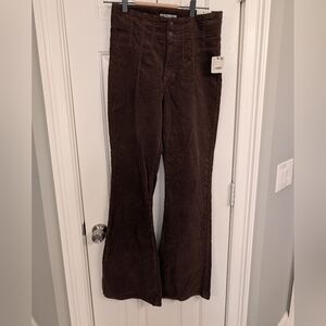 Free People Jayde High Rise Cord Flare Pants